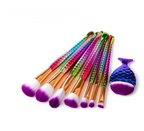 Makeup Brush Make-up Tool Mermaid DiamondGrindDiamond Combination GUJHUI Pi-Mart
