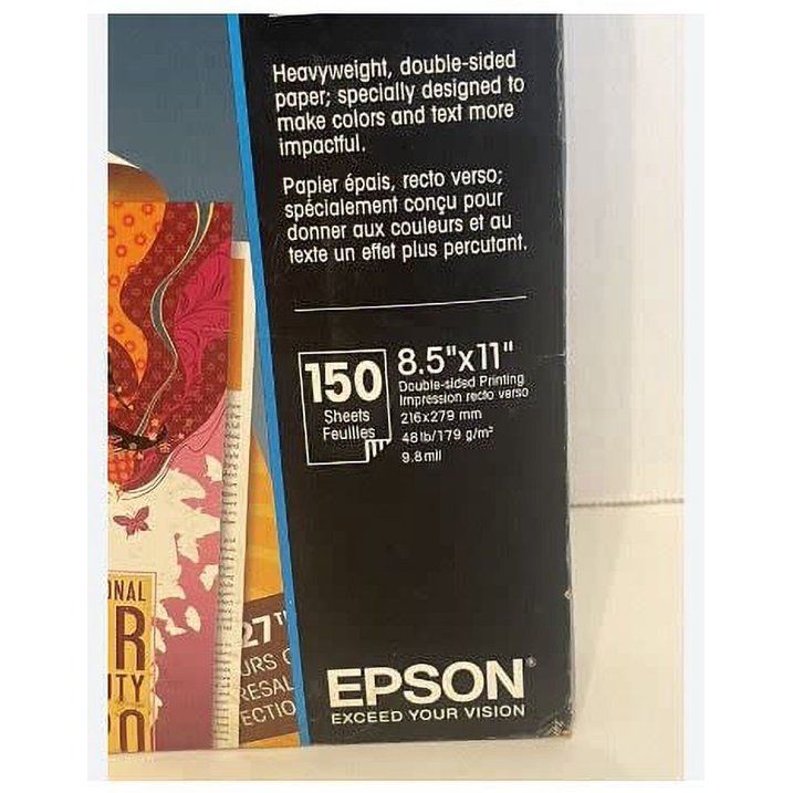 Epson S042384 Brochure and Flyer Paper Matte, Double-Sided White, White