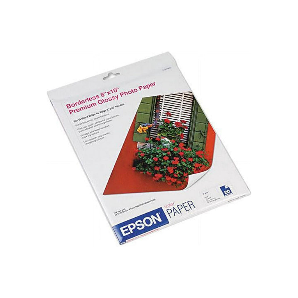 Epson S041465 Premium Photo Paper 8" x 10" - High Gloss - 92 Brightness - 20 Sheet - White EasyOptionXY LLC