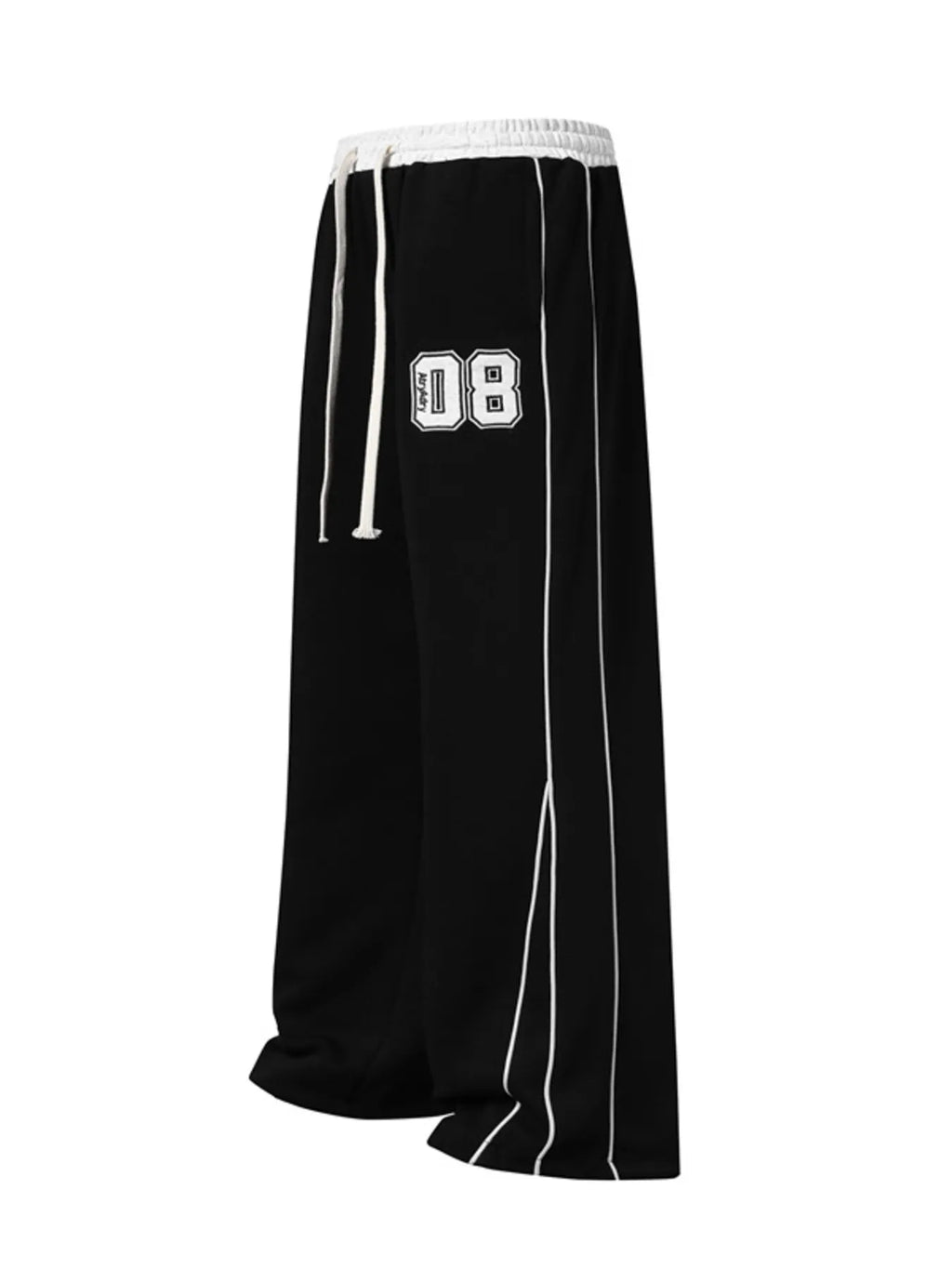 Men's Drawstring Wide Leg Pants