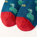 Boy's Dinosaur Pattern Socks, Breathable, Comfy, Casual Style, Unisex Lootquake LLC
