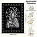 1pc Demonic Goat Baphomet Blanket 3D Printing Flannel Throw Blanket Bedroom Living Room Sofa Camping Travel Comfortable And Soft Blanket