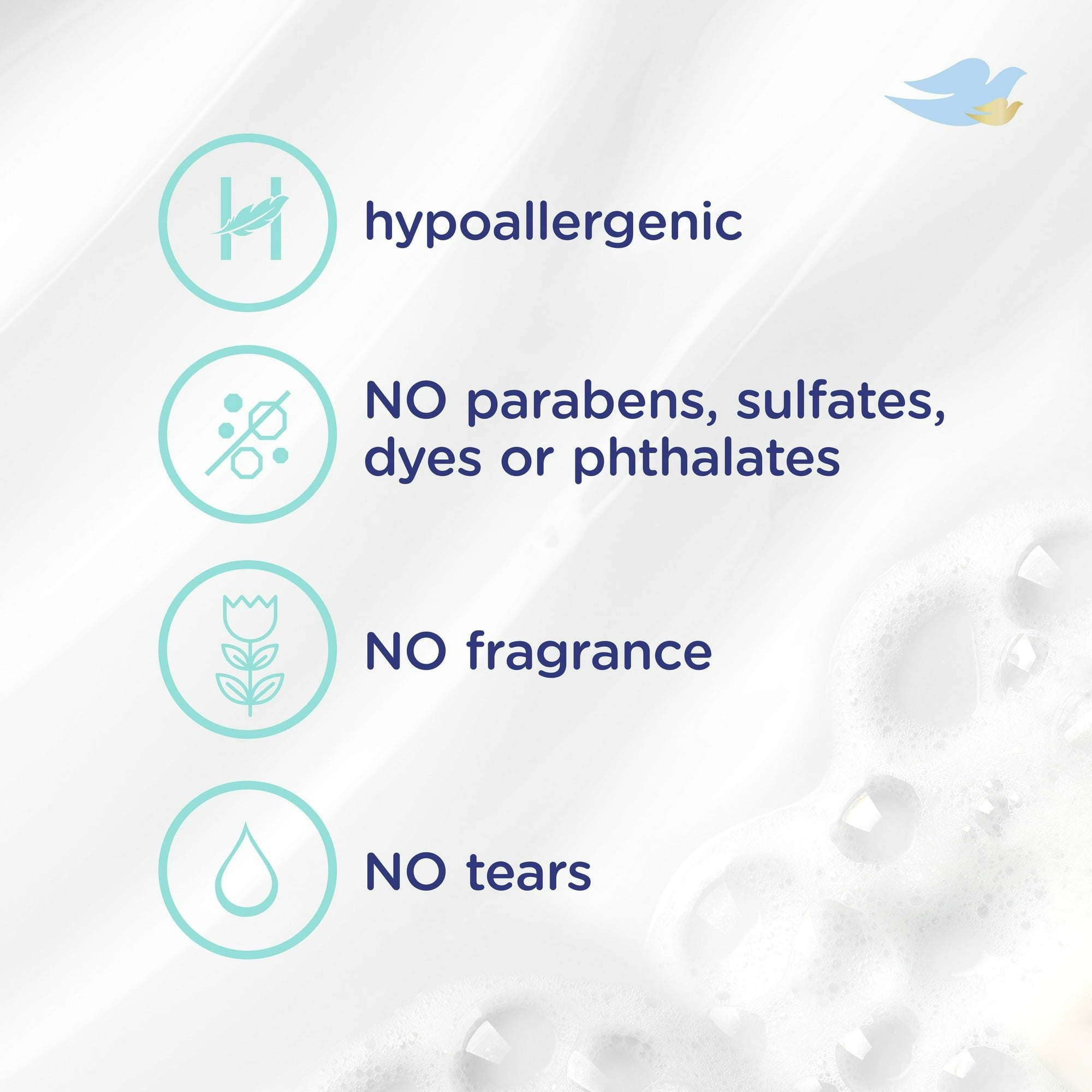 Baby Dove Sensitive Skincare Liquid Body Wash Fragrance Free Moisture, Hypoallergenic, 34 oz EasyOptionXY LLC