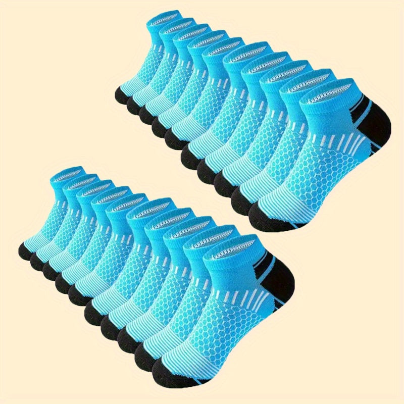 20 Or 60 Pairs Of Men's Low Cut Socks, Anti Odor & Sweat Absorption, Comfy & Breathable, Elastic Sport Socks, All Seasons Wearing Lootquake LLC
