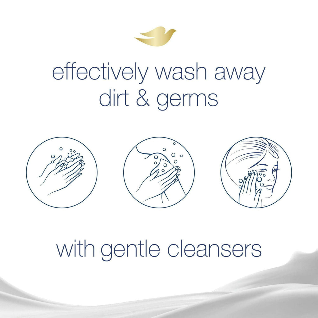 Dove Awakening Gentle Beauty Bar Soap All Skin Type, Pear and Aloe, 3.75 oz (8 Bars)
