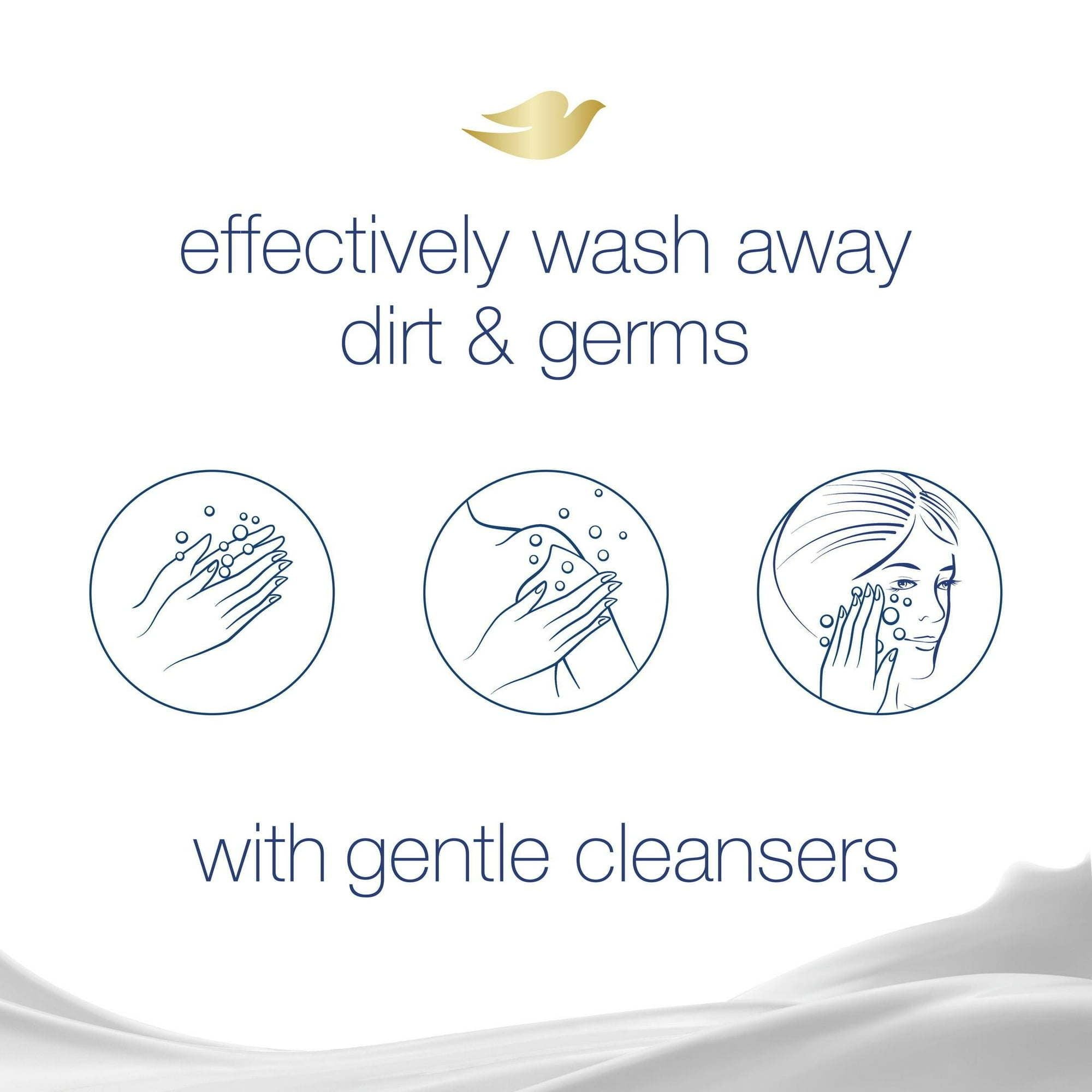 Dove Awakening Gentle Beauty Bar Soap All Skin Type, Pear and Aloe, 3.75 oz (8 Bars)