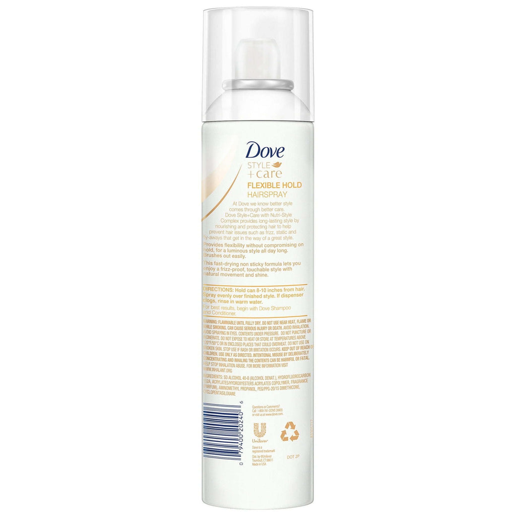 Dove Style+Care Hairspray Flexible Hold, 7 oz