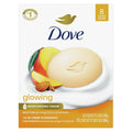 Dove Moisturizing Gentle Beauty Bar Soap for All Skin Type Glowing Mango & Almond Butter, 3.75 oz (8 Bars)