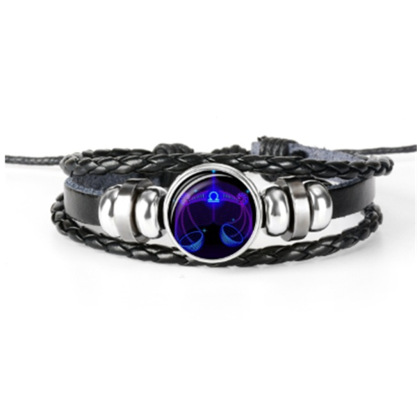 Zodiac Constellation Bracelet Braided Design Bracelet For Men Women Kids Pi-Mart