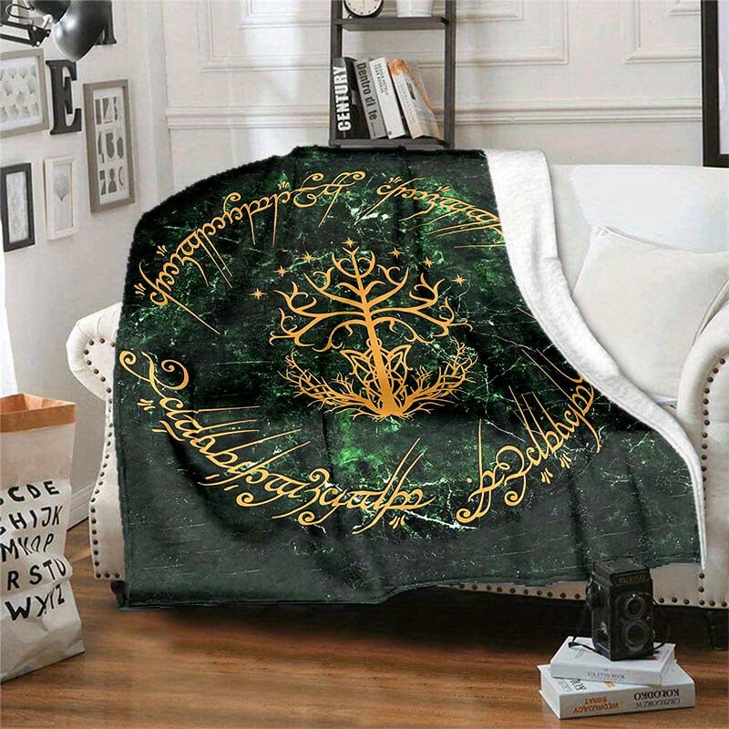 Wizard Magic Witch Spell Art Pattern Printed Soft Blanket Nap Blanket Four Seasons Flannel Blanket Lootquake LLC