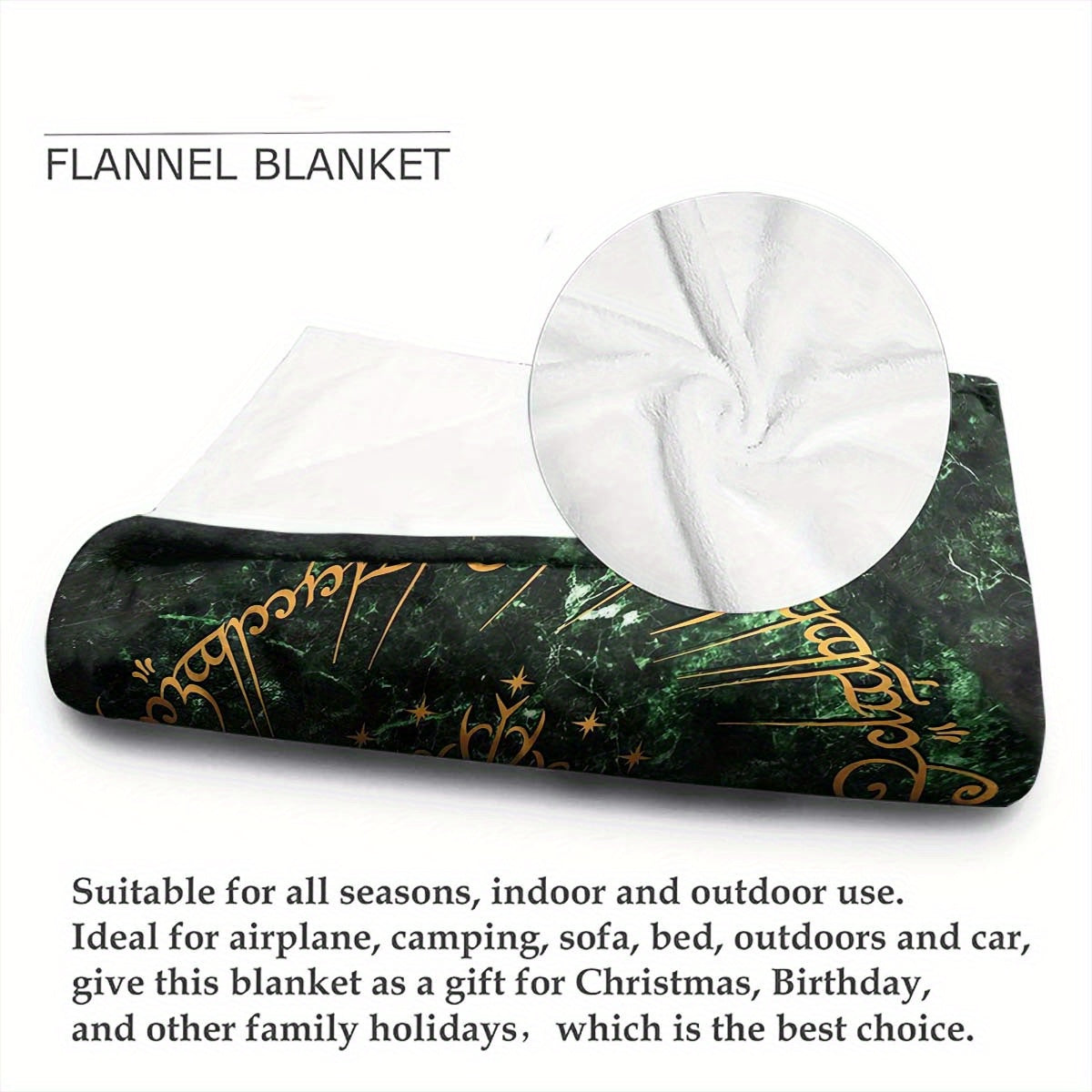Wizard Magic Witch Spell Art Pattern Printed Soft Blanket Nap Blanket Four Seasons Flannel Blanket Lootquake LLC