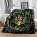Wizard Magic Witch Spell Art Pattern Printed Soft Blanket Nap Blanket Four Seasons Flannel Blanket Lootquake LLC