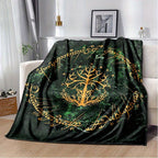 Wizard Magic Witch Spell Art Pattern Printed Soft Blanket Nap Blanket Four Seasons Flannel Blanket Lootquake LLC
