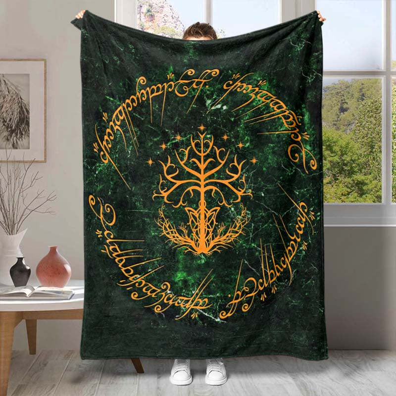 Wizard Magic Witch Spell Art Pattern Printed Soft Blanket Nap Blanket Four Seasons Flannel Blanket Lootquake LLC