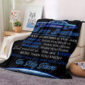 To My Brother, You Are My Hero, Four Seasons Office Chair Flannel Blanket With Text Pattern