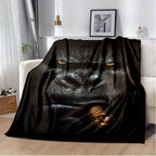 1pc Gorilla Velvet Blanket - Vibrant 3D Printed Design with Dyeing Technology, Thermal Insulation for Ultimate Warmth, Soft and Plush for Unparalleled Comfort - Perfect for Cozying Up in Bedroom, Living Room, Office, or Outdo