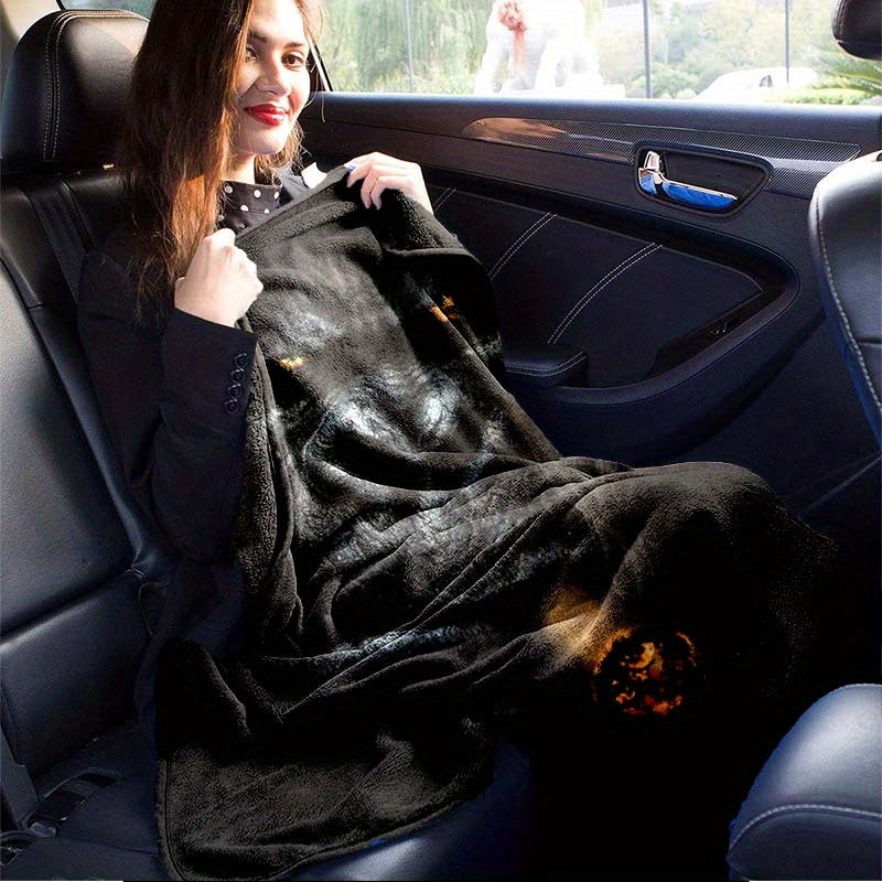 1pc Gorilla Velvet Blanket - Vibrant 3D Printed Design with Dyeing Technology, Thermal Insulation for Ultimate Warmth, Soft and Plush for Unparalleled Comfort - Perfect for Cozying Up in Bedroom, Living Room, Office, or Outdo