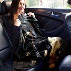 Running Black Horse Pattern Printed Nap RV Travel Camping Soft Comfortable Convenient All-Season Blanket