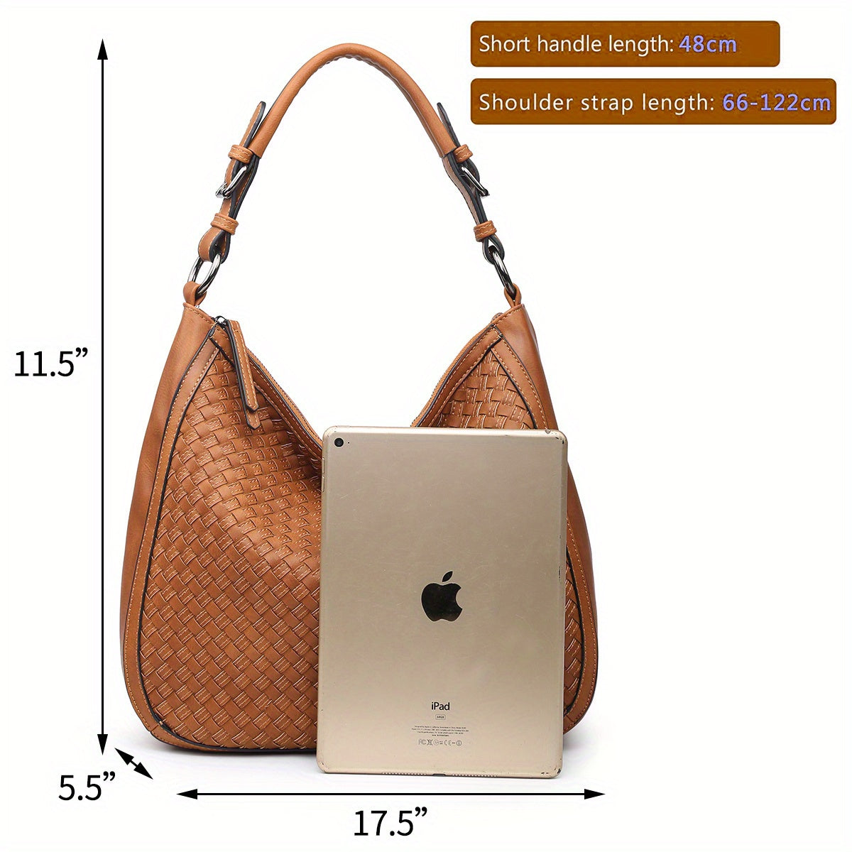 Hobo Woven Shoulder Bag in Large - SJB-DIAMOND ELITES