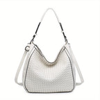 Hobo Woven Shoulder Bag in Large - SJB-DIAMOND ELITES