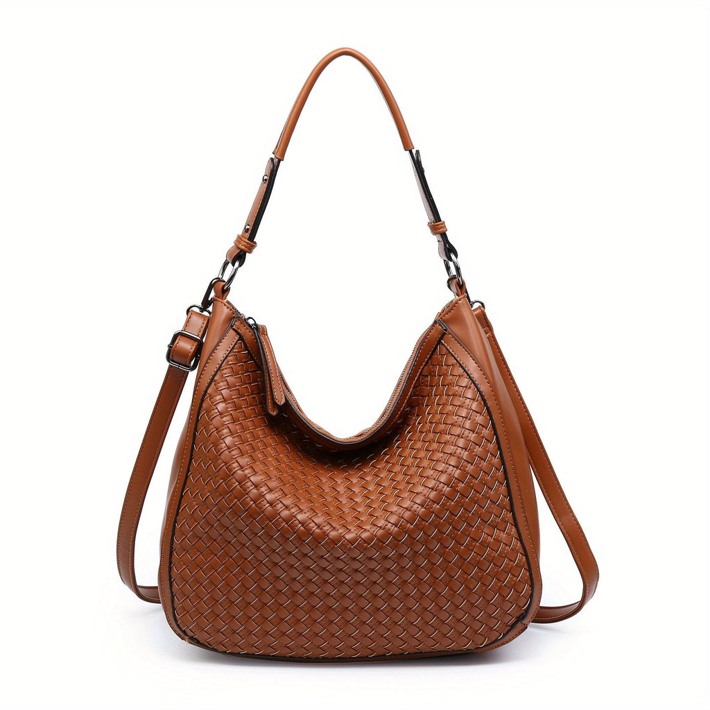 Hobo Woven Shoulder Bag in Large - SJB-DIAMOND ELITES