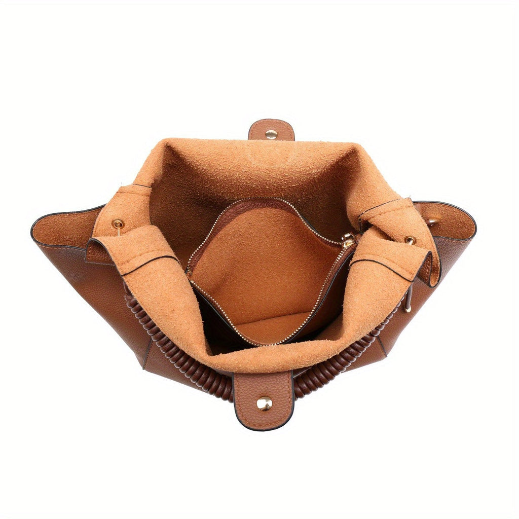 Soft Hobo Bag Unique Braided Woven Handle - SJB-DIAMOND ELITES