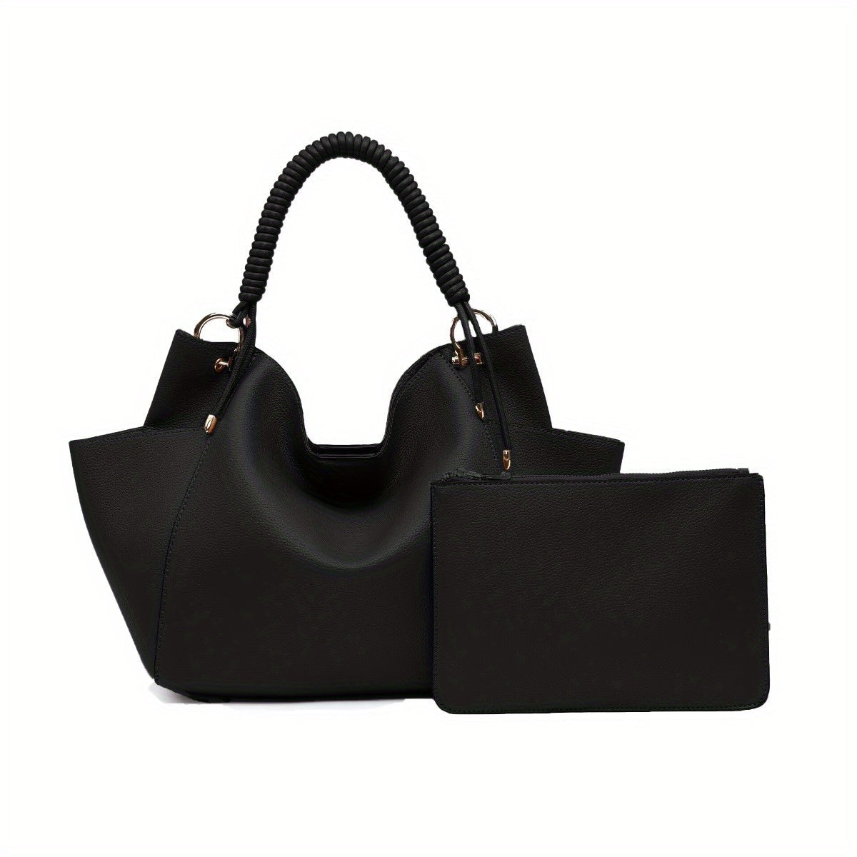 Soft Hobo Bag Unique Braided Woven Handle - SJB-DIAMOND ELITES