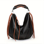 Women hobo Bag Contrast Woven Handle - SJB-DIAMOND ELITES