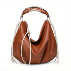 Women hobo Bag Contrast Woven Handle - SJB-DIAMOND ELITES
