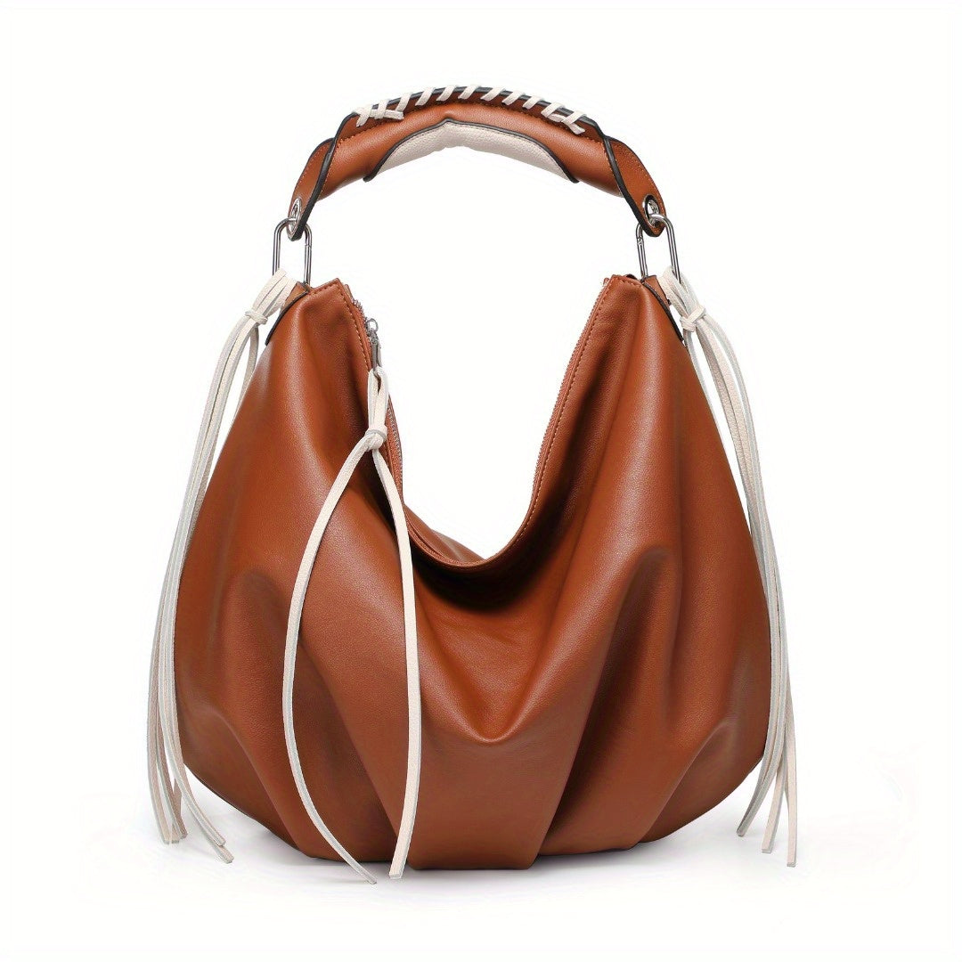 Women hobo Bag Contrast Woven Handle - SJB-DIAMOND ELITES