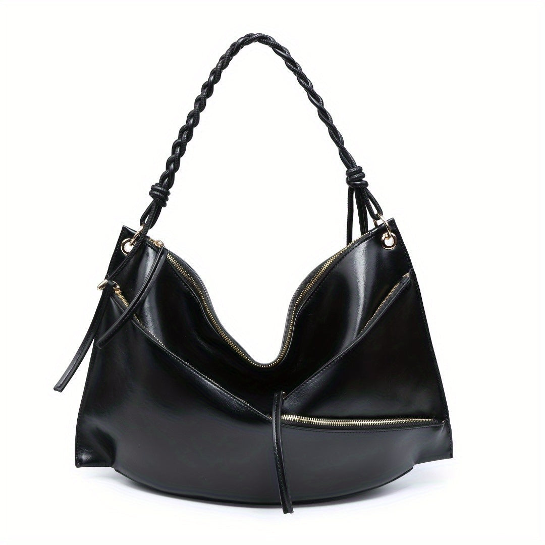 Large Shoulder Bag Unique Handmade Woven Handle  hobo - SJB-DIAMOND ELITES
