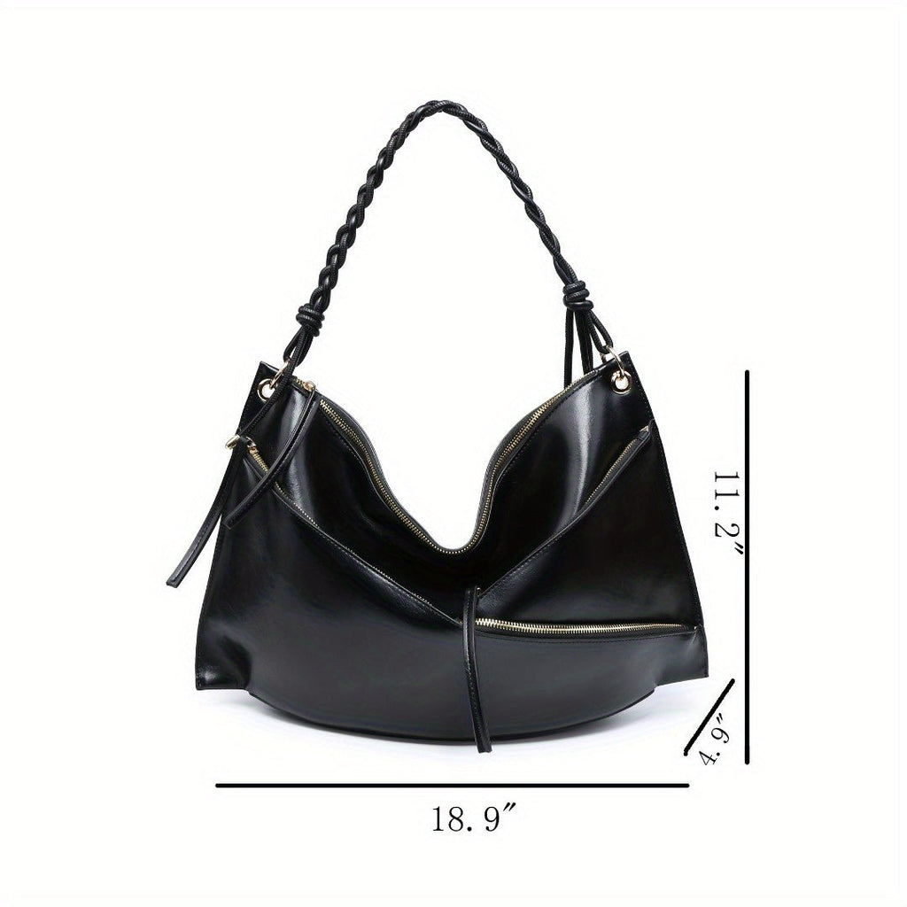 Large Shoulder Bag Unique Handmade Woven Handle  hobo - SJB-DIAMOND ELITES