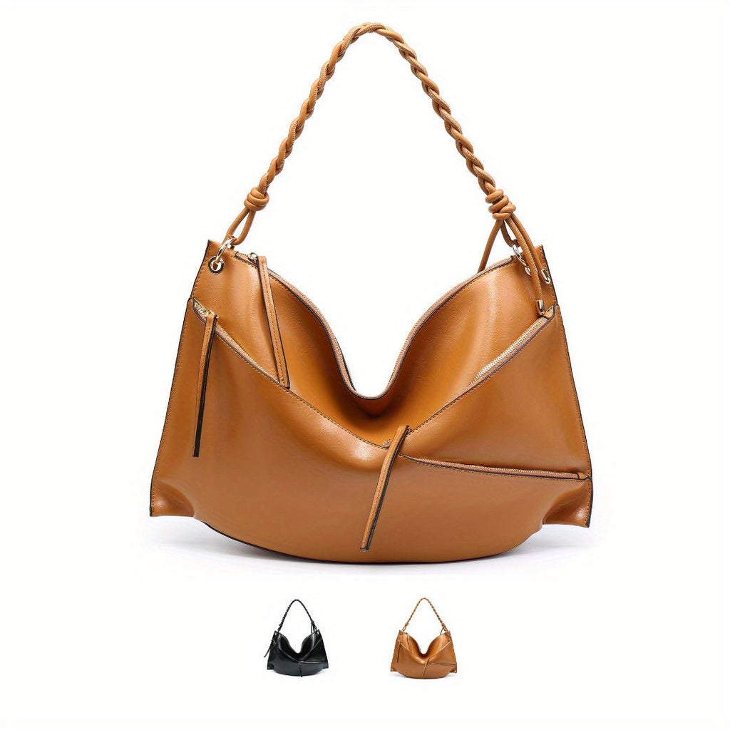 Large Shoulder Bag Unique Handmade Woven Handle  hobo - SJB-DIAMOND ELITES