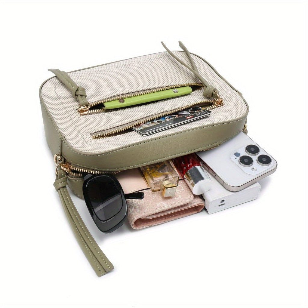 Small crossbody purse contrast color - SJB-DIAMOND ELITES
