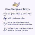 Dove Love Your Silver Ultra Light Leave In Conditioner Biotin Complex All Hair Types, 13.5 fl oz