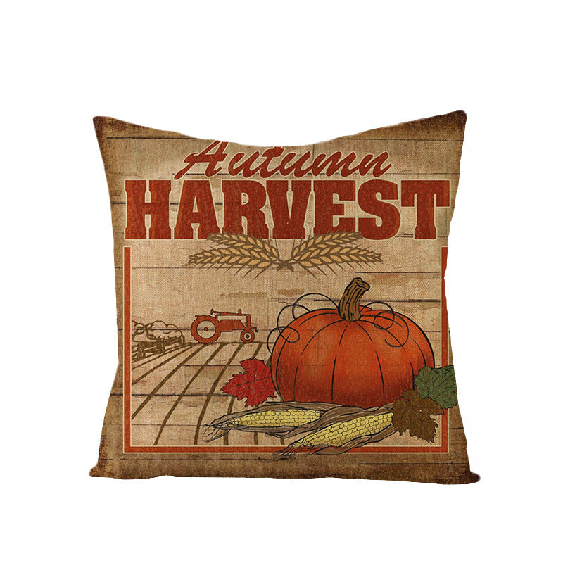 Linen Cushion  Office Sofa Cushion Cover Pi-Mart