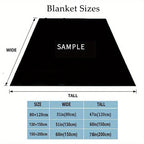 Cozy Floral Moon Divination Throw Blanket - Soft, Warm & Versatile for Couch, Bed, Sofa | All-Season Polyester Blanket Perfect for Travel & Outdoor Leisure