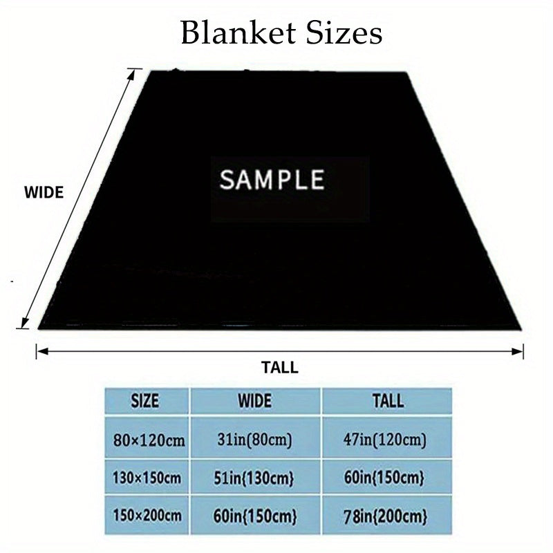 Cozy Floral Moon Divination Throw Blanket - Soft, Warm & Versatile for Couch, Bed, Sofa | All-Season Polyester Blanket Perfect for Travel & Outdoor Leisure