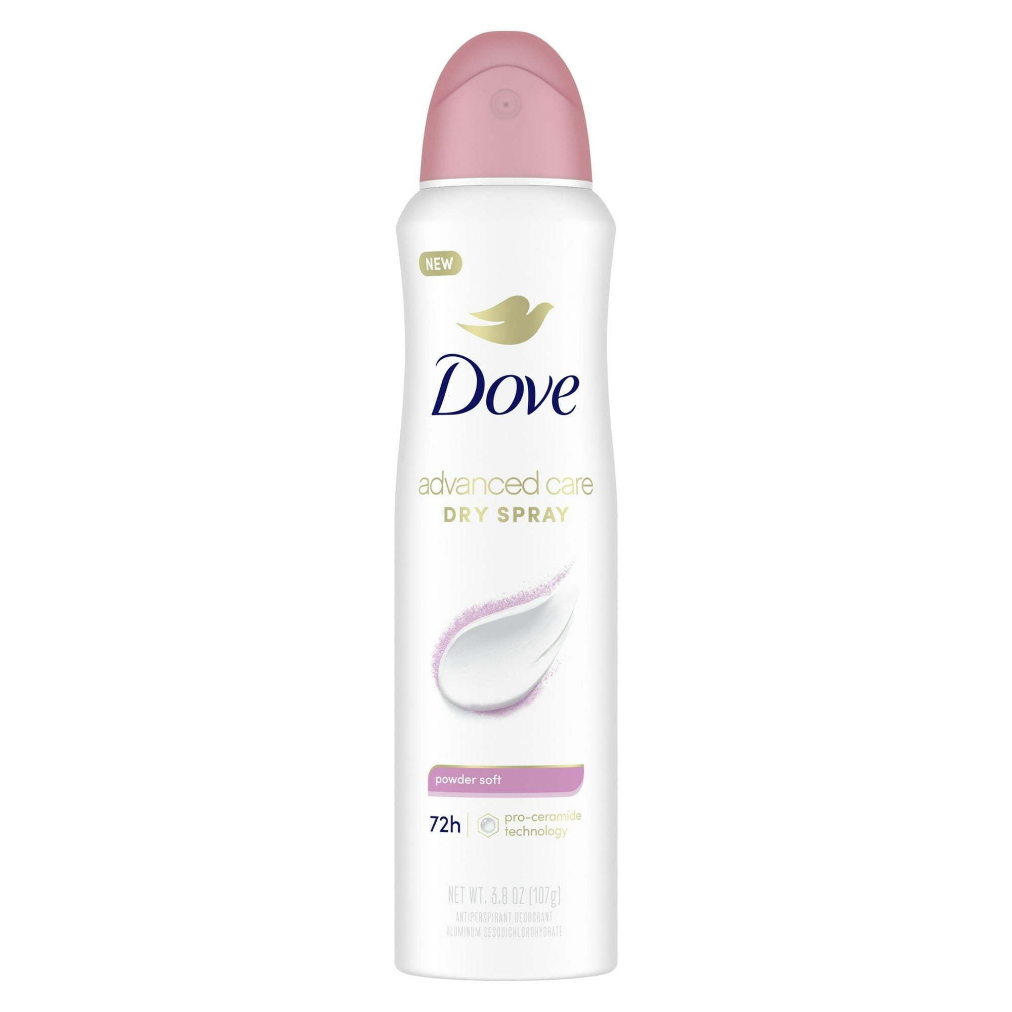 Dove Advanced Care Women's Antiperspirant Deodorant Spray Powder Soft, 3.8 oz Twin Pack