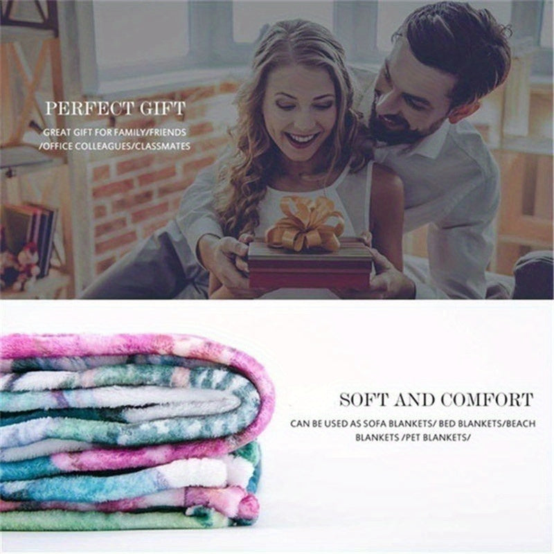 Retro Cassette Tape Design Soft Polyester Square Blanket for Sofa, Bed, Picnic, and Office Use - Comfortable and Cozy Art Print Throw Blanket Lootquake LLC