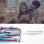 Retro Cassette Tape Design Soft Polyester Square Blanket for Sofa, Bed, Picnic, and Office Use - Comfortable and Cozy Art Print Throw Blanket Lootquake LLC