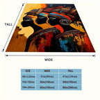 Soft & Cozy African Woman 3D Print Flannel Throw Blanket - Perfect For Sofa, Bed, Picnic, And Car Naps Lootquake LLC