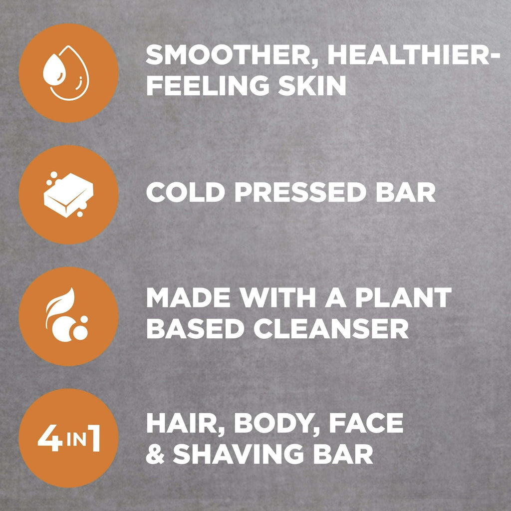 Dove Men+Care Men's Cleansing Bar Soap All Skin Type, Blood Orange + Sea Salt, 5 oz