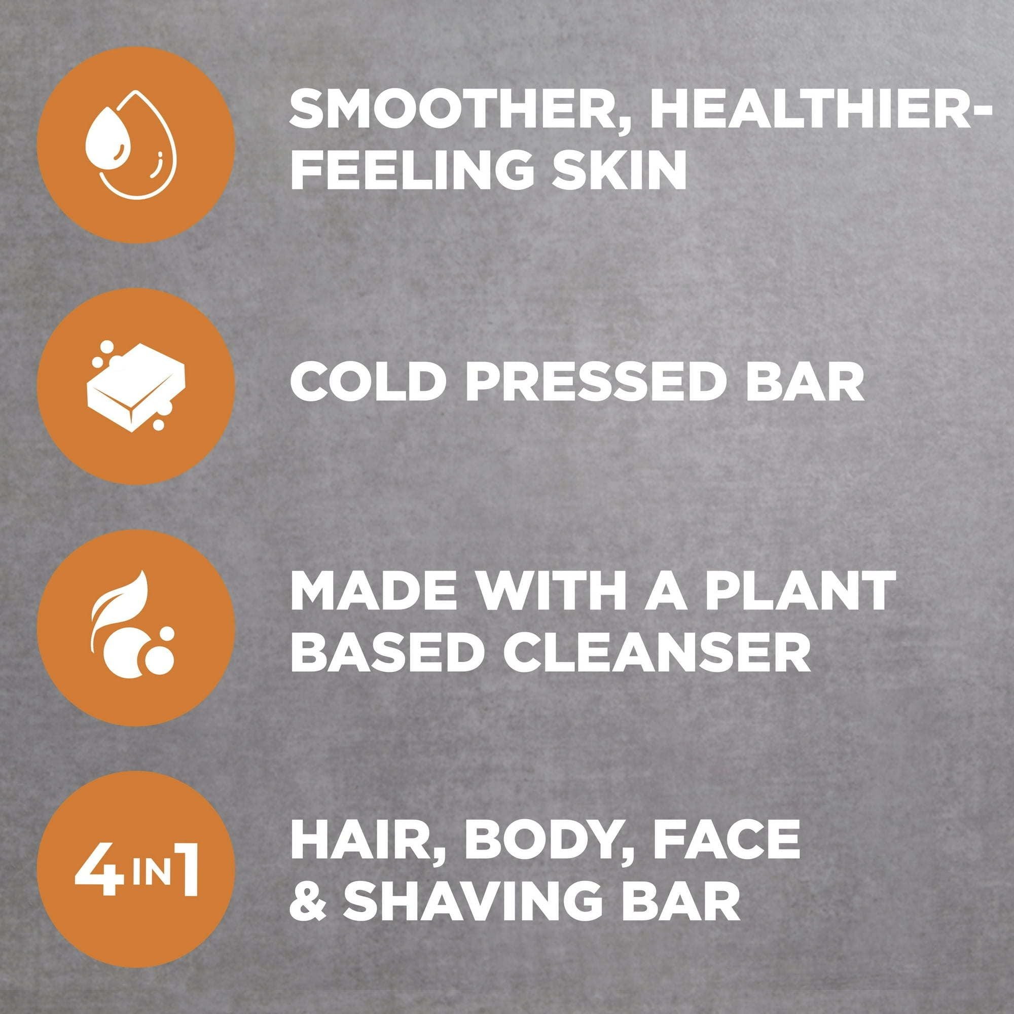 Dove Men+Care Men's Cleansing Bar Soap All Skin Type, Blood Orange + Sea Salt, 5 oz