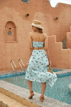 Women's Floral 2 Pcs Long Skirt Set