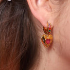 Colorful Love Earrings and Necklace Pi-Mart