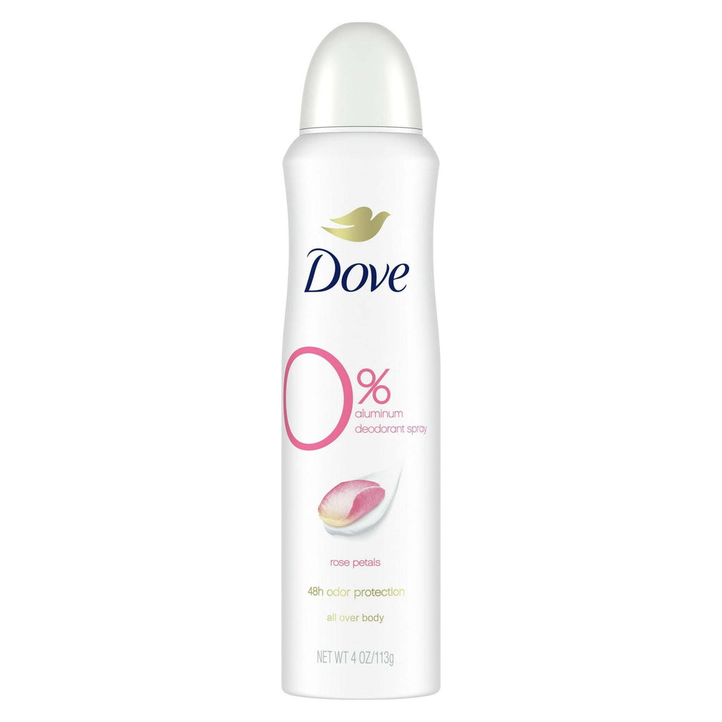 Dove 0% Aluminum Women's Deodorant Spray, Rose Petals, 4 oz EasyOptionXY LLC