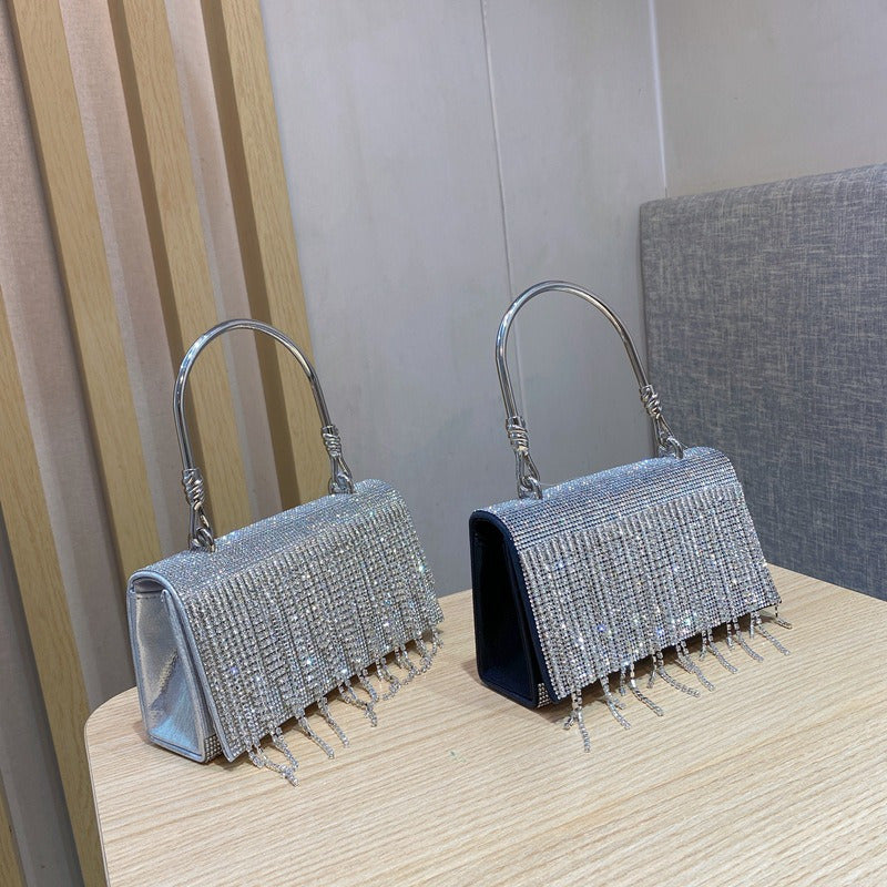 Bling Diamonds Rhinestone Tote Women Bags Purse Prom Evening Cltuch Crossbody Lady Handbags - SJB-DIAMOND ELITES