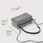 Rhinestone Small Party Bag Chain Evening  Shoulder Purse - SJB-DIAMOND ELITES