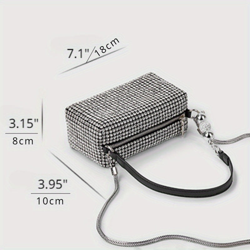 Rhinestone Small Party Bag Chain Evening  Shoulder Purse - SJB-DIAMOND ELITES